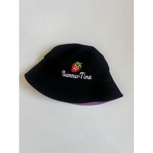 Reversible Bucket Hat Y2k 90’s Strawberry Summer Time